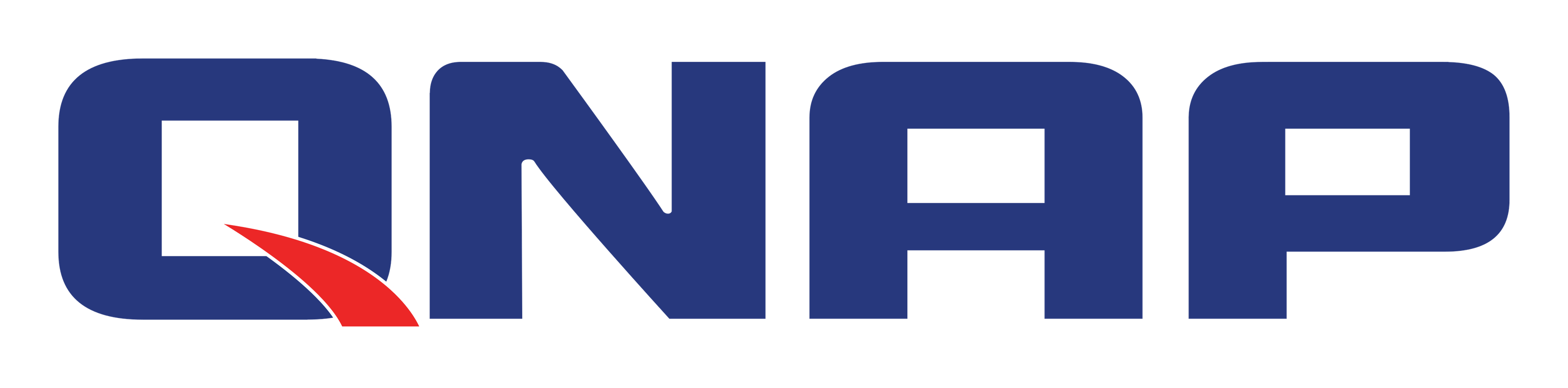 Qnap logo on a transparent background