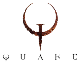 Quake logo, horizontal version, on a transparent background