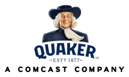 Quaker logo, horizontal version, on a transparent background