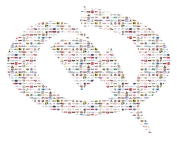 Quanta Services logo, white version, on a transparent background
