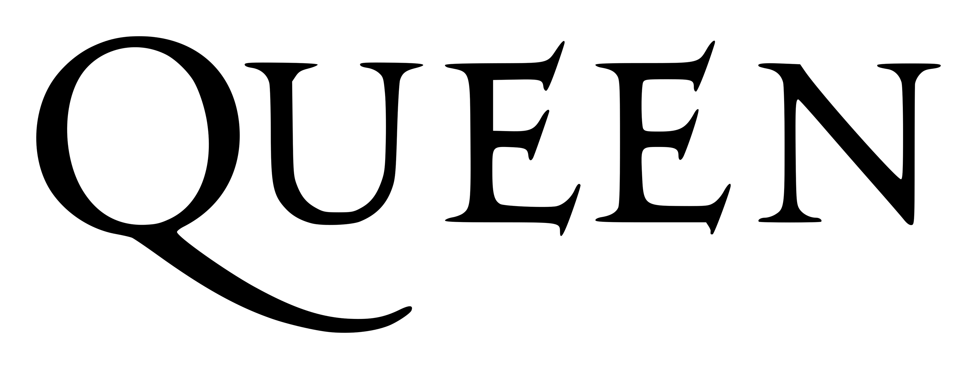 Queen logo on a transparent background