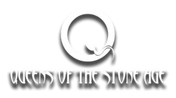 Queens of the Stone Age logo, monochrome version, on a transparent background
