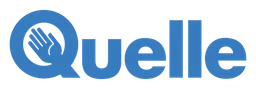 Quelle logo, wordmark version, on a transparent background