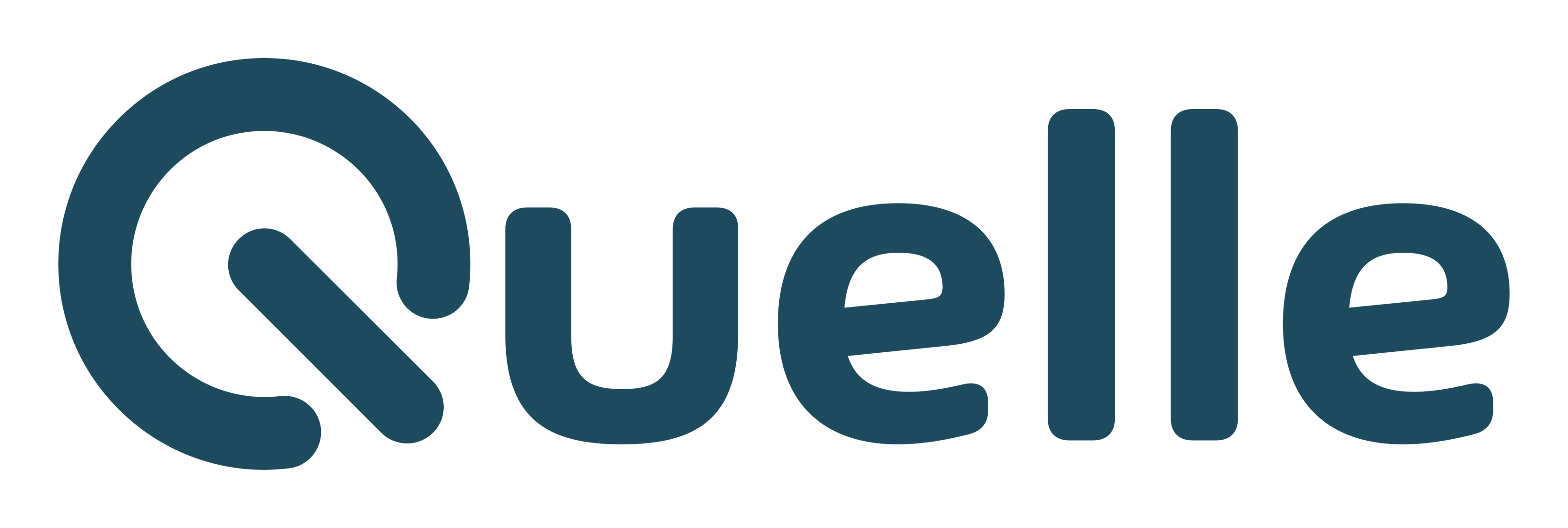 Quelle logo on a transparent background