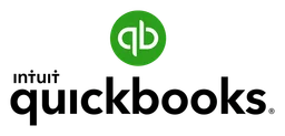 Quickbooks logo, horizontal version, on a transparent background