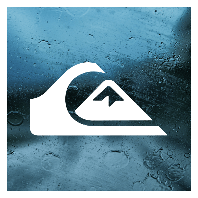 Quicksilver logo on a transparent background