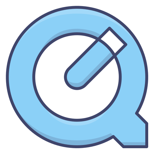 Quicktime logo on a transparent background