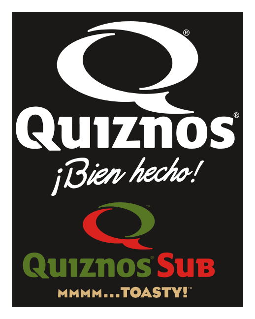 Quiznos logo, black version, on a transparent background