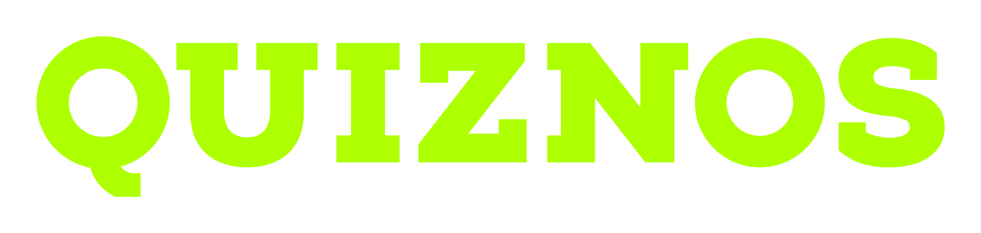 Quiznos logo on a transparent background
