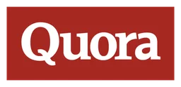 Quora logo, horizontal version, on a transparent background