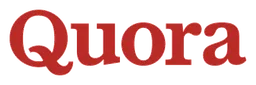 Quora logo, wordmark version, on a transparent background