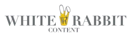 Rabbit Content logo, monochrome wordmark version, on a transparent background