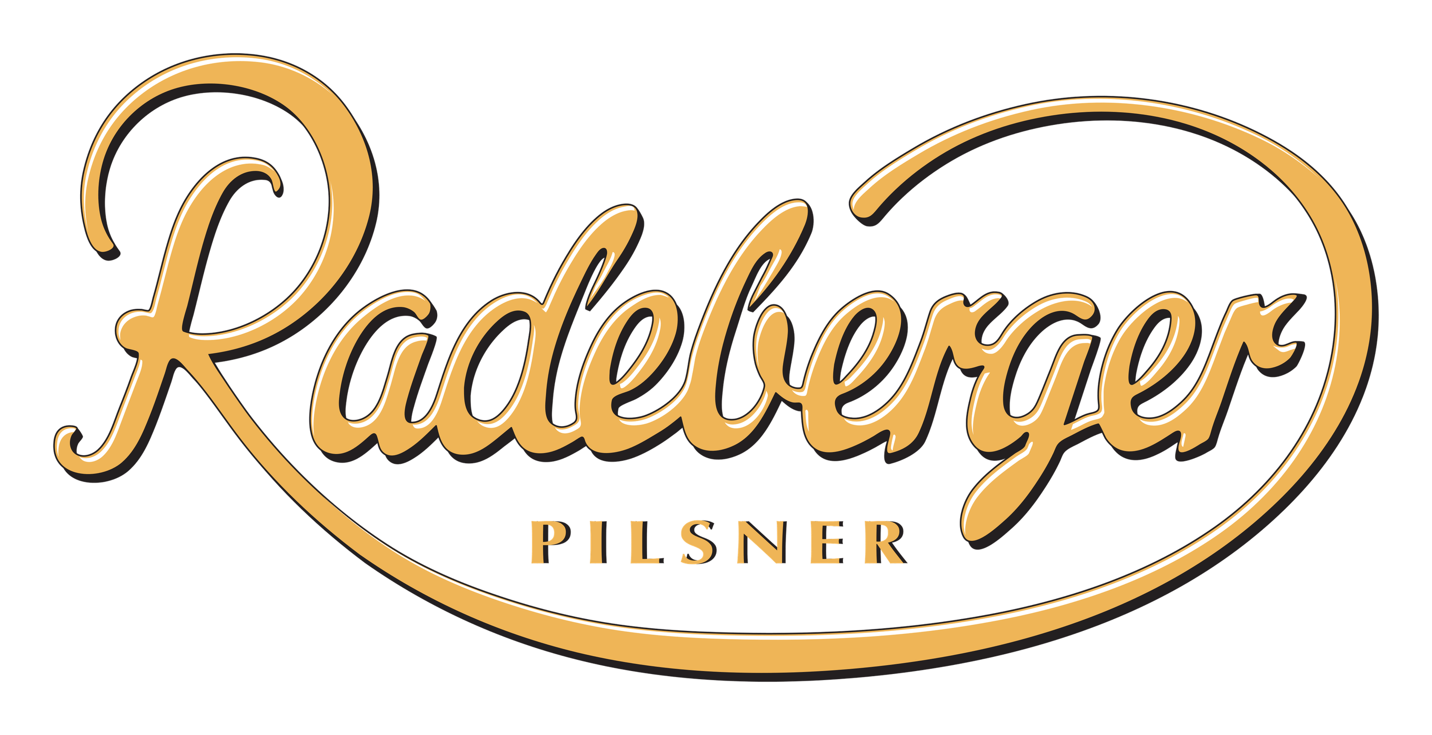 Radeberger logo on a transparent background