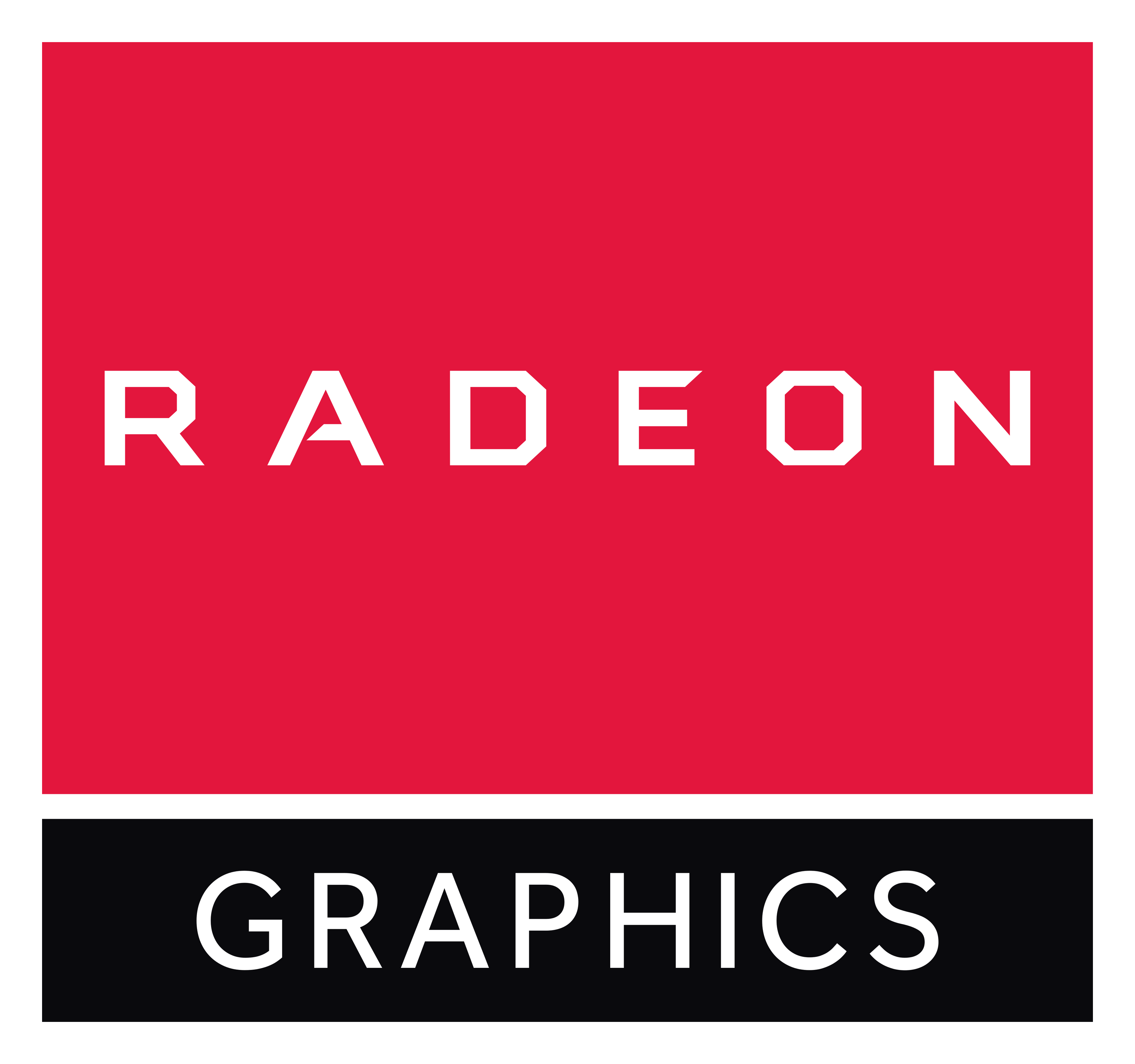 Radeon logo on a transparent background