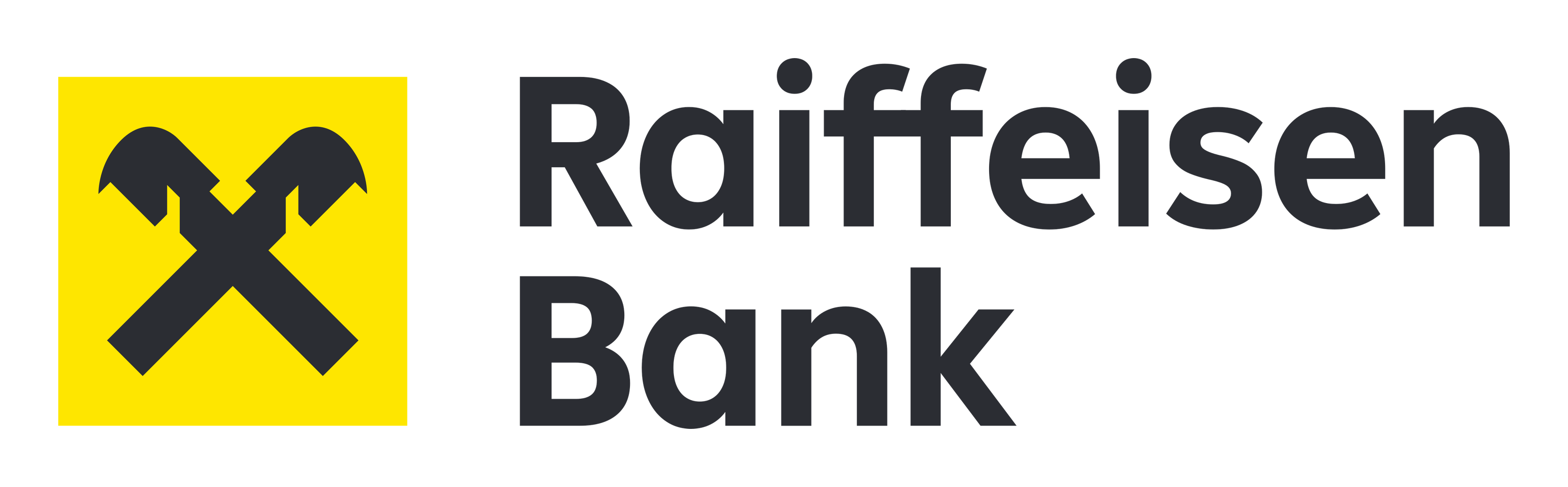 Raiffeisen Bank logo on a transparent background