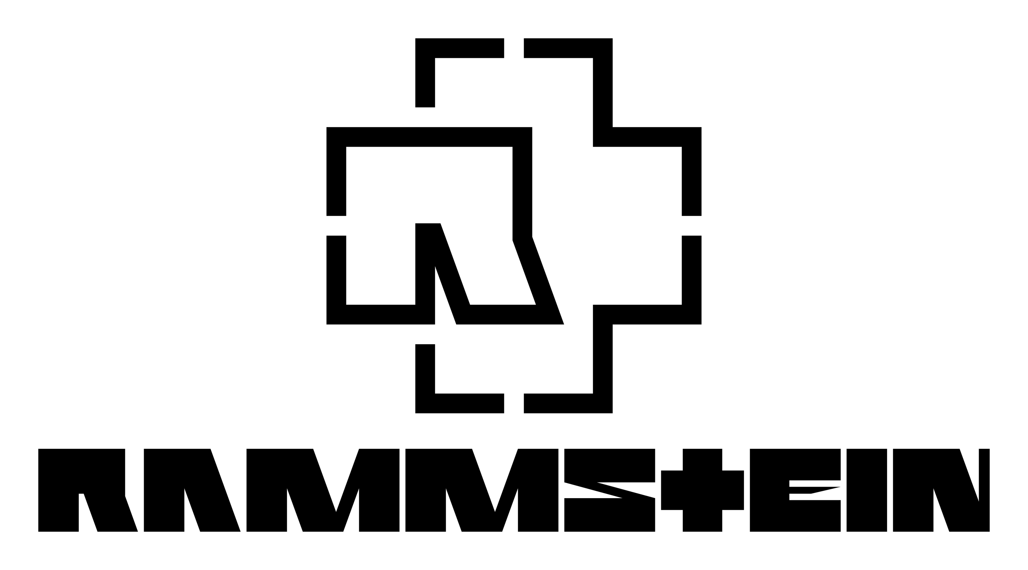Rammstein logo on a transparent background
