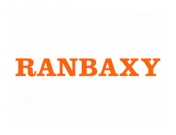 Ranbaxy logo, horizontal version, on a transparent background