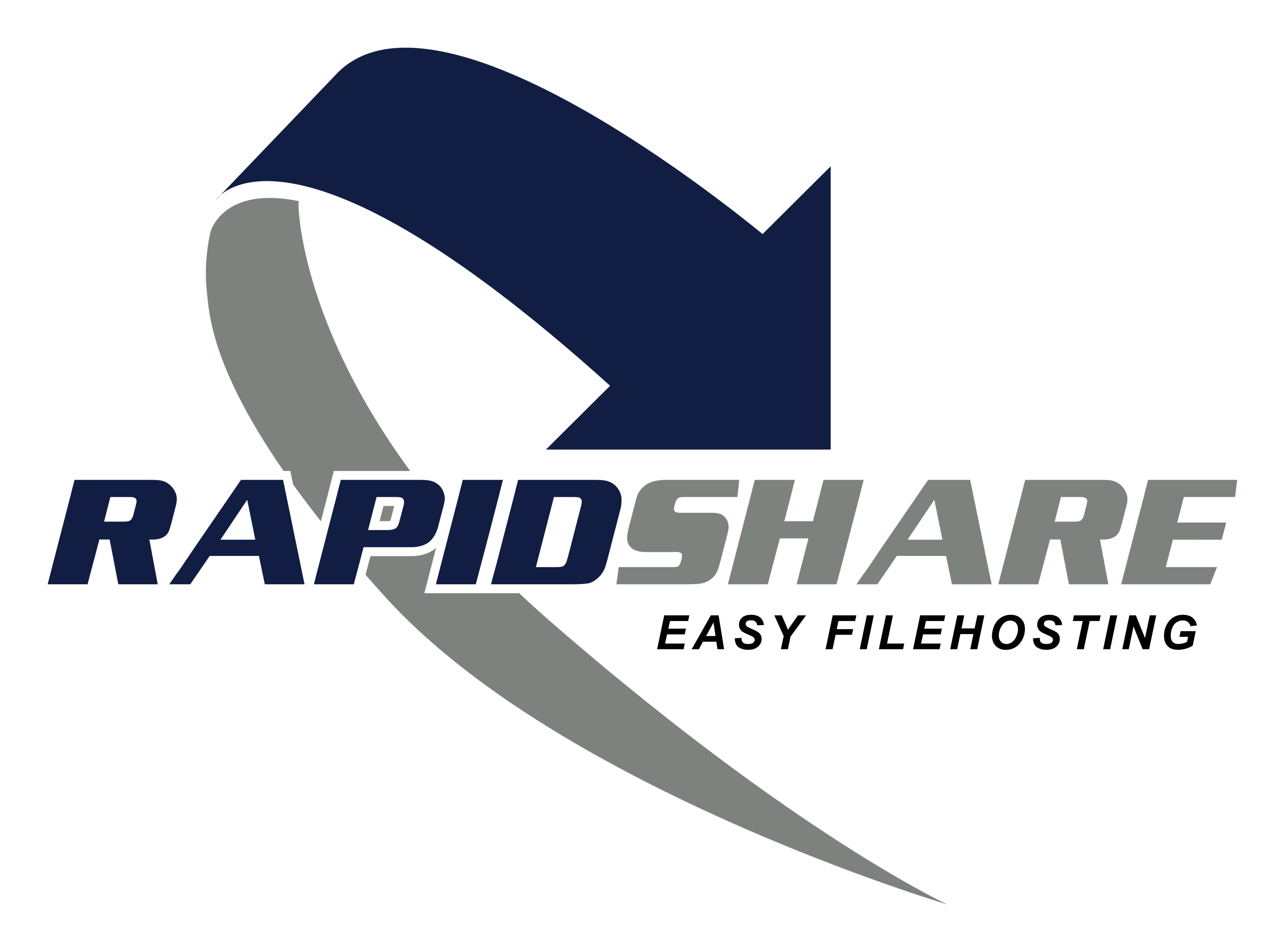 Rapidshare logo on a transparent background