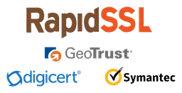 Rapidssl logo, horizontal version, on a transparent background