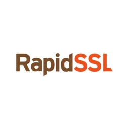 Rapidssl logo, white icon version, on a transparent background