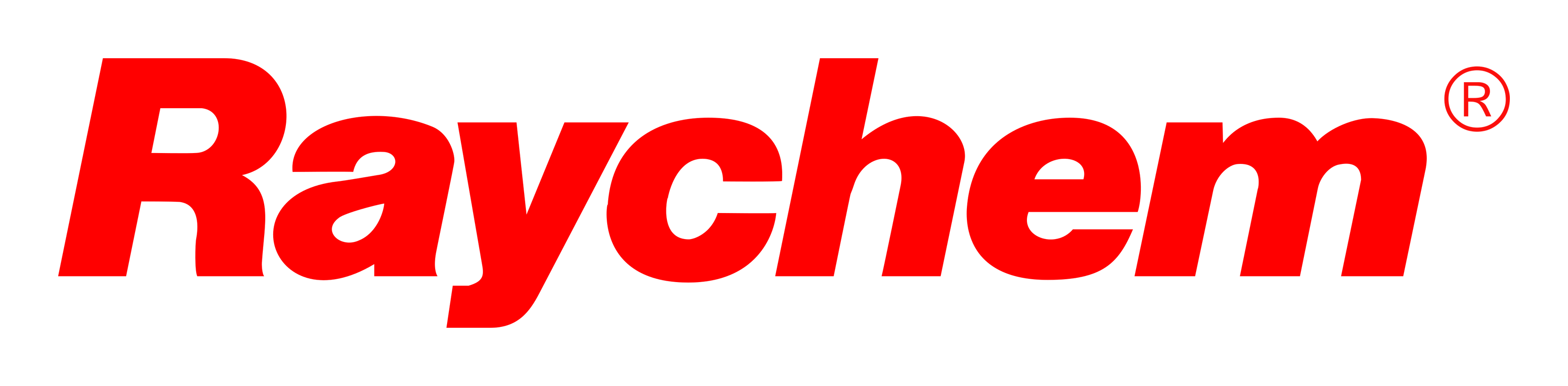 Raychem logo on a transparent background