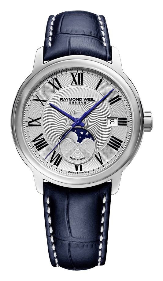 Raymond Weil logo, monochrome version, on a transparent background