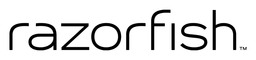 Razorfish logo, black wordmark version, on a transparent background