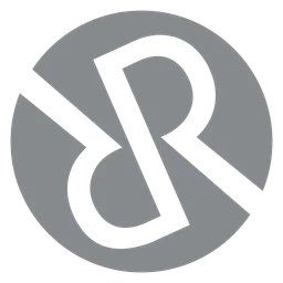 Rchain logo, monochrome icon version, on a transparent background