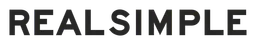 Real Simple logo, black wordmark version, on a transparent background
