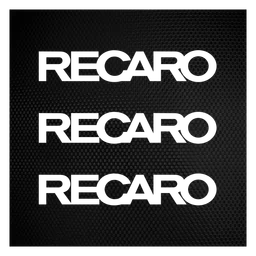Recaro logo, black icon version, on a transparent background