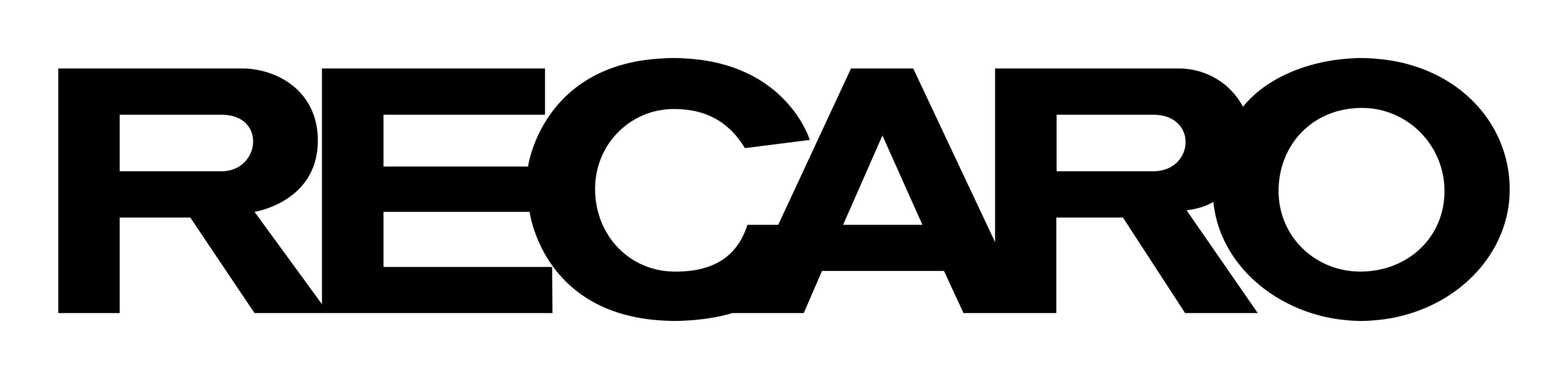 Recaro logo on a transparent background