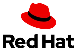 Red Hat logo, horizontal version, on a transparent background