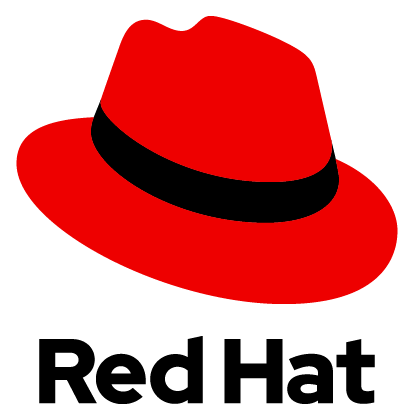 Red Hat logo, icon version, on a transparent background