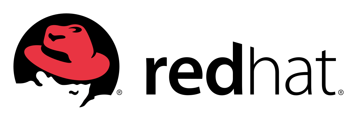 Red Hat logo on a transparent background