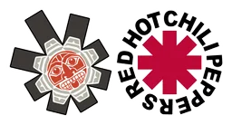 Red Hot Chili Peppers logo, horizontal version, on a transparent background
