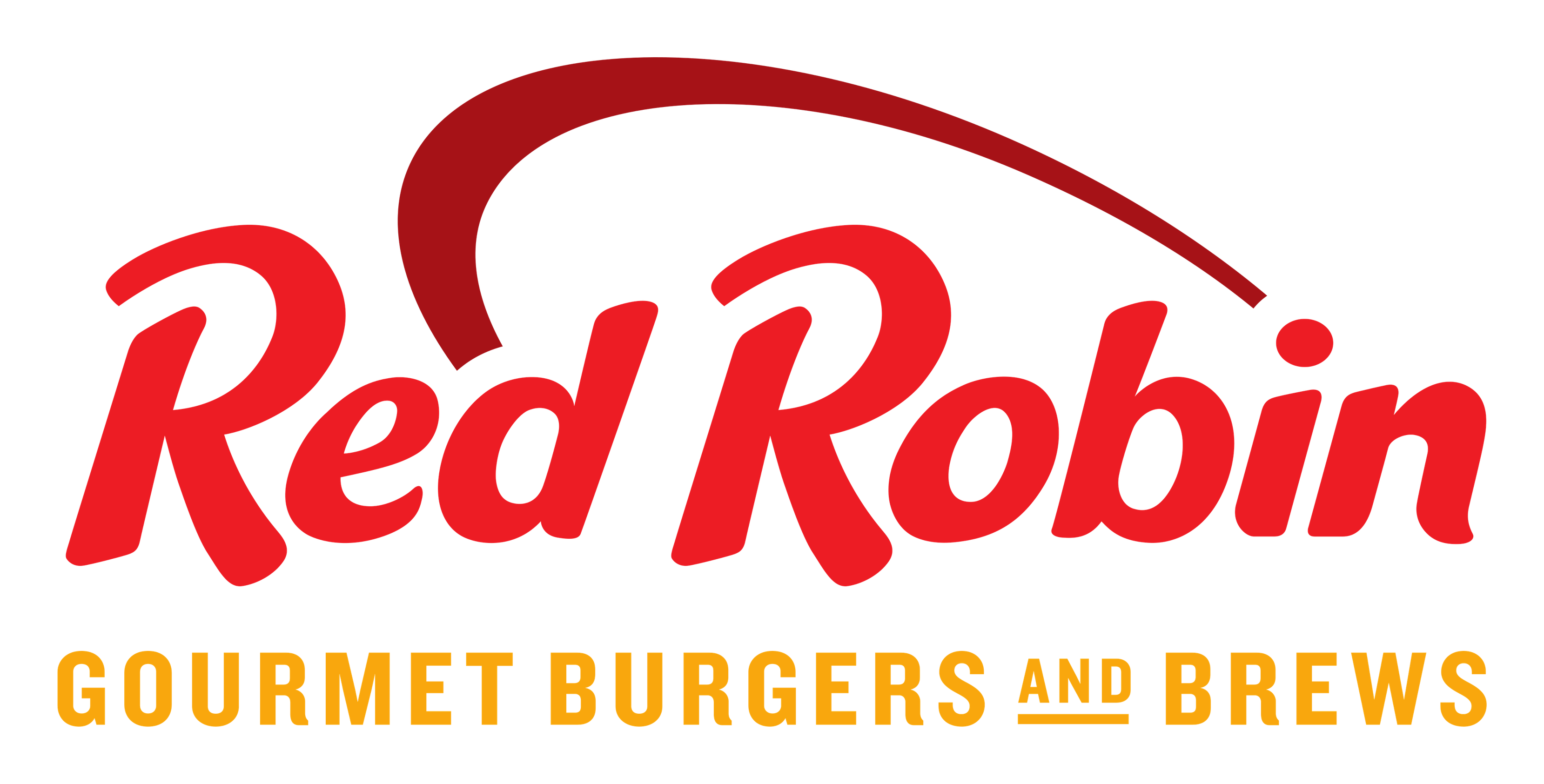 Red Robin logo on a transparent background