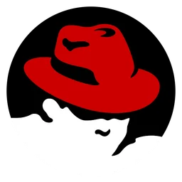 Redhat logo, icon version, on a transparent background