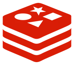 Redis logo, icon version, on a transparent background