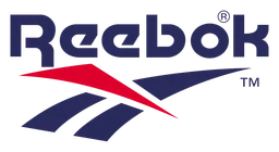 Reebok logo, horizontal version, on a transparent background