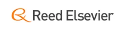 Reed Elsevier logo, white wordmark version, on a transparent background