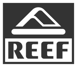 Reef logo, black icon version, on a transparent background