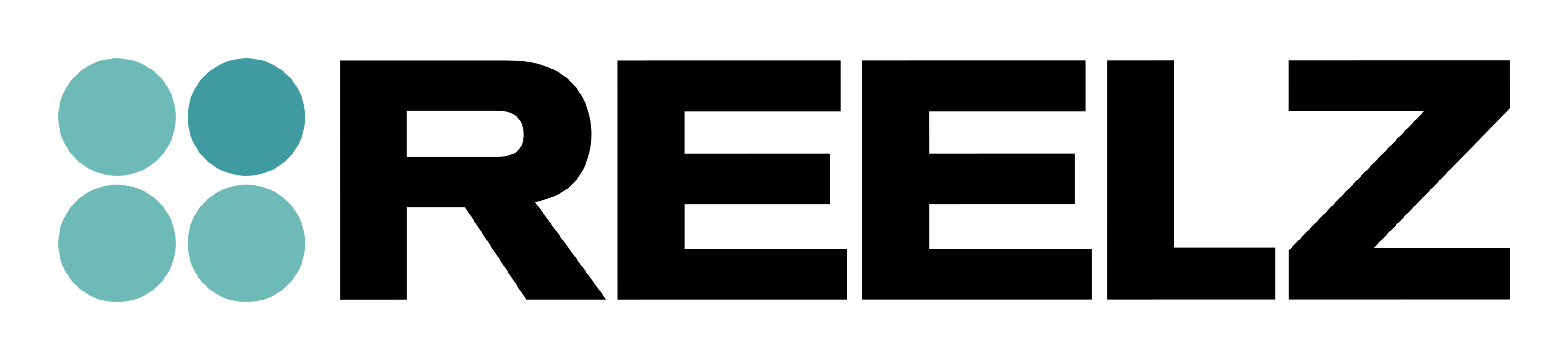 Reelz logo on a transparent background