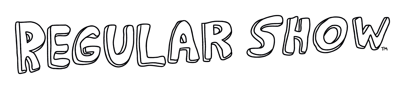 Regular Show logo on a transparent background