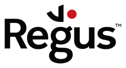 Regus logo, black version, on a transparent background