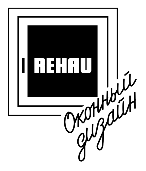 Logo de Rehau, versión icono monocromo, sobre fondo transparente