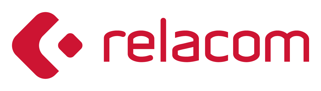 Relacom logo on a transparent background