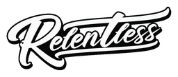 Relentless logo, monochrome wordmark version, on a transparent background