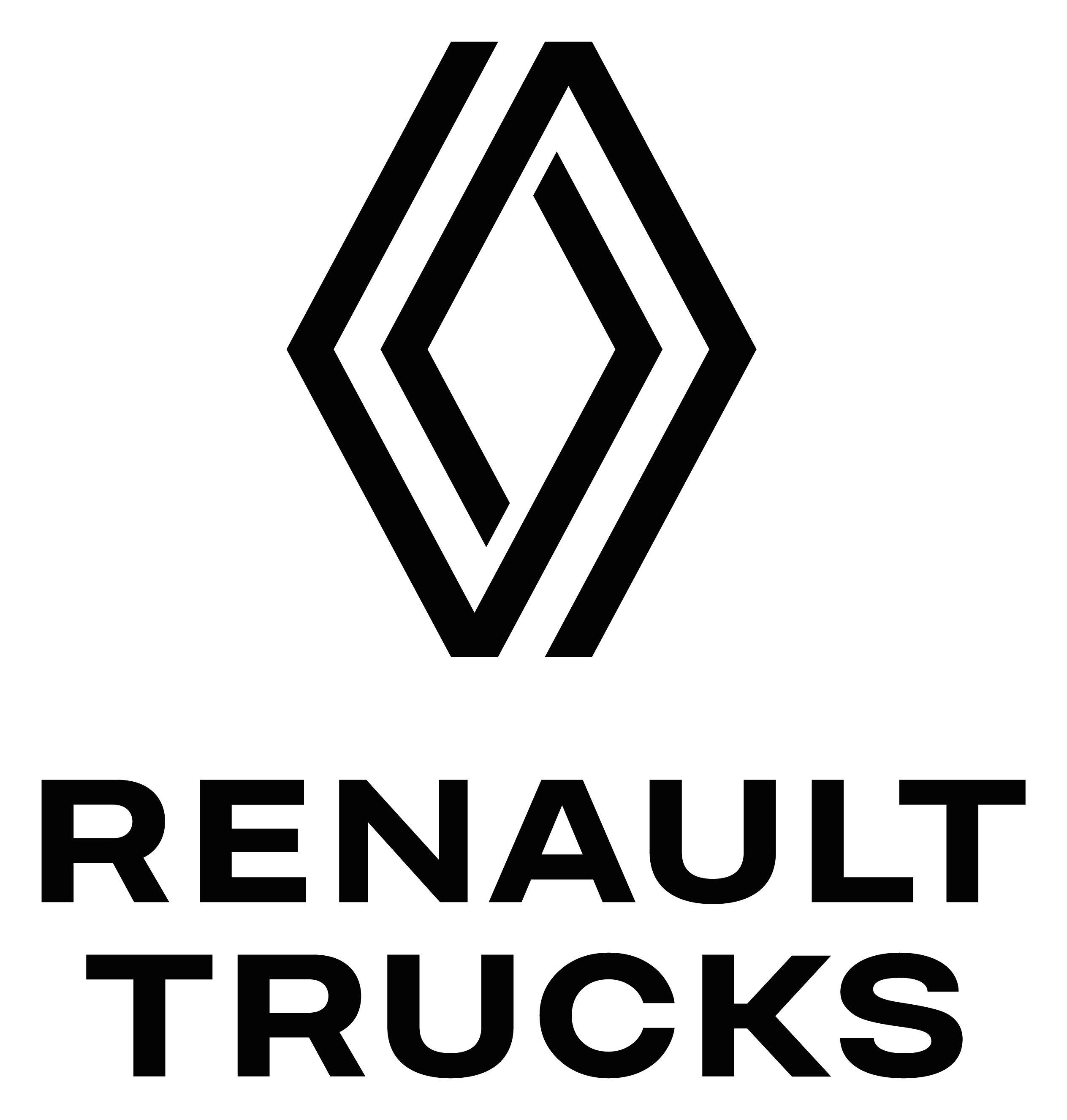 Renault Trucks Logo auf transparentem Hintergrund