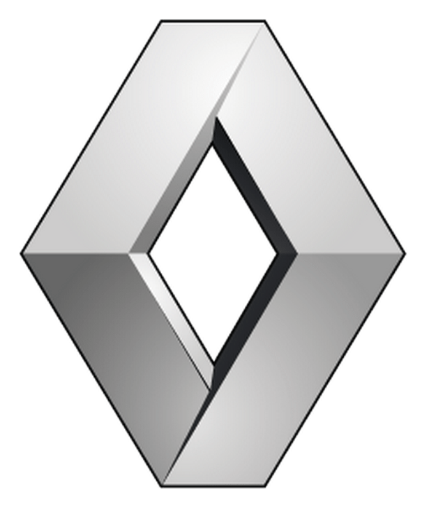 Logo Renault, version icône monochrome, sur fond transparent