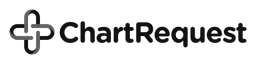 Request logo, black wordmark version, on a transparent background